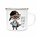ilka parey wandtattoo-welt Emaille Becher Einschulung Camping Tasse Fuchs Fußball Junge Schulkind & Name Datum Kaffeetasse Geschenk Schulanfang eb606