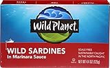 Wild Planet, Sardines Wild in Marinara Sauce, 4.4 Ounce