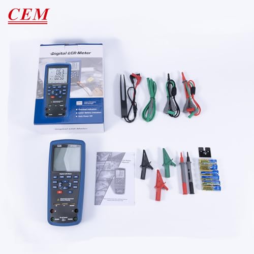 CEM 9935 Hochpräzises LCR/ESR-Messgerät, 100 Hz – 100 kHz, Industrielles Tragbares Digitales LCR-Messgerät
