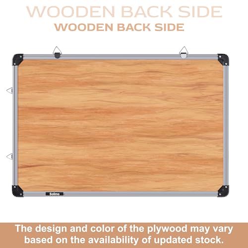 Image of Amazon Brand - Solimo Magnetic White Board with Aluminium Frame, 2 x 3 Feet, Dry Erase Writing Board for Home, Office, School & Study Room, Includes 2 Markers, Magnetic Duster & 10 Magnets
