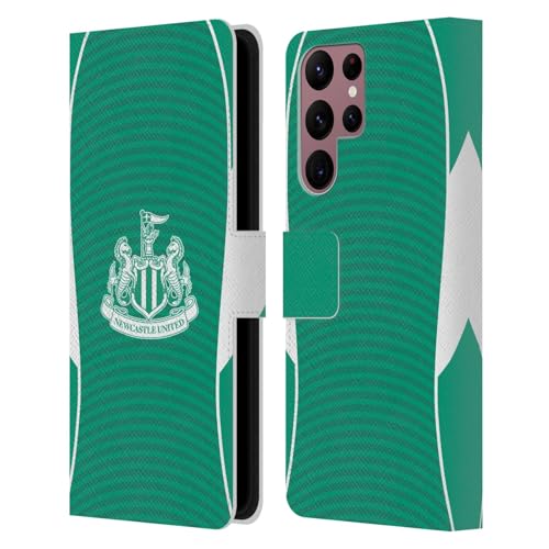 Newcastle United FC coque portefeuille Galaxy S22 Ultra 5G en cuir avec écusson Away Kit 2025/26