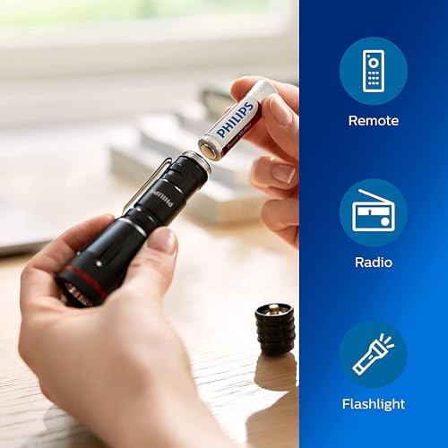 philips pack avantage piles 40 pièces 24x piles aa et 16x piles aaa pile alcaline puissant avec longue durée de vie pour télécommande, radio et plus