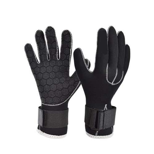 SDSKZOZP Guantes de natación Neopreno 3 mm Que Mantienen el Calor en Invierno, Guantes Cinco Dedos, Flexibles, térmicos y Antideslizantes for Hacer Snorkel Surf(XL)