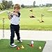 Tontiaty Kids Golf Clubs Set for Ages 3-8, Adjustable, Indoor & Outdoor, Golf Club Plastic, Gift for Boys and Girl