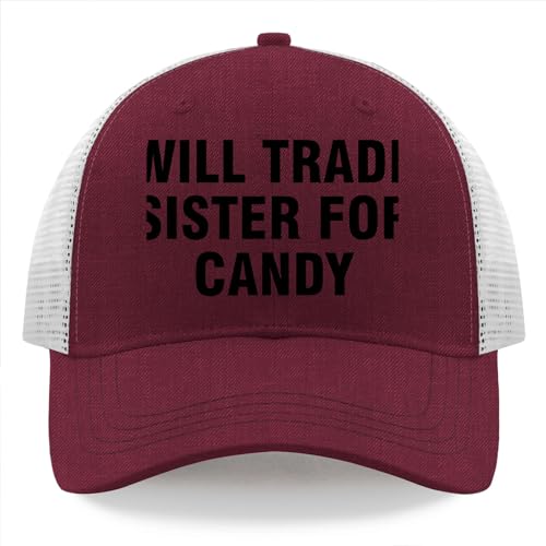 I'd Trades Sister for Candy Sun Hat Camping Cap for Girlfriends Black