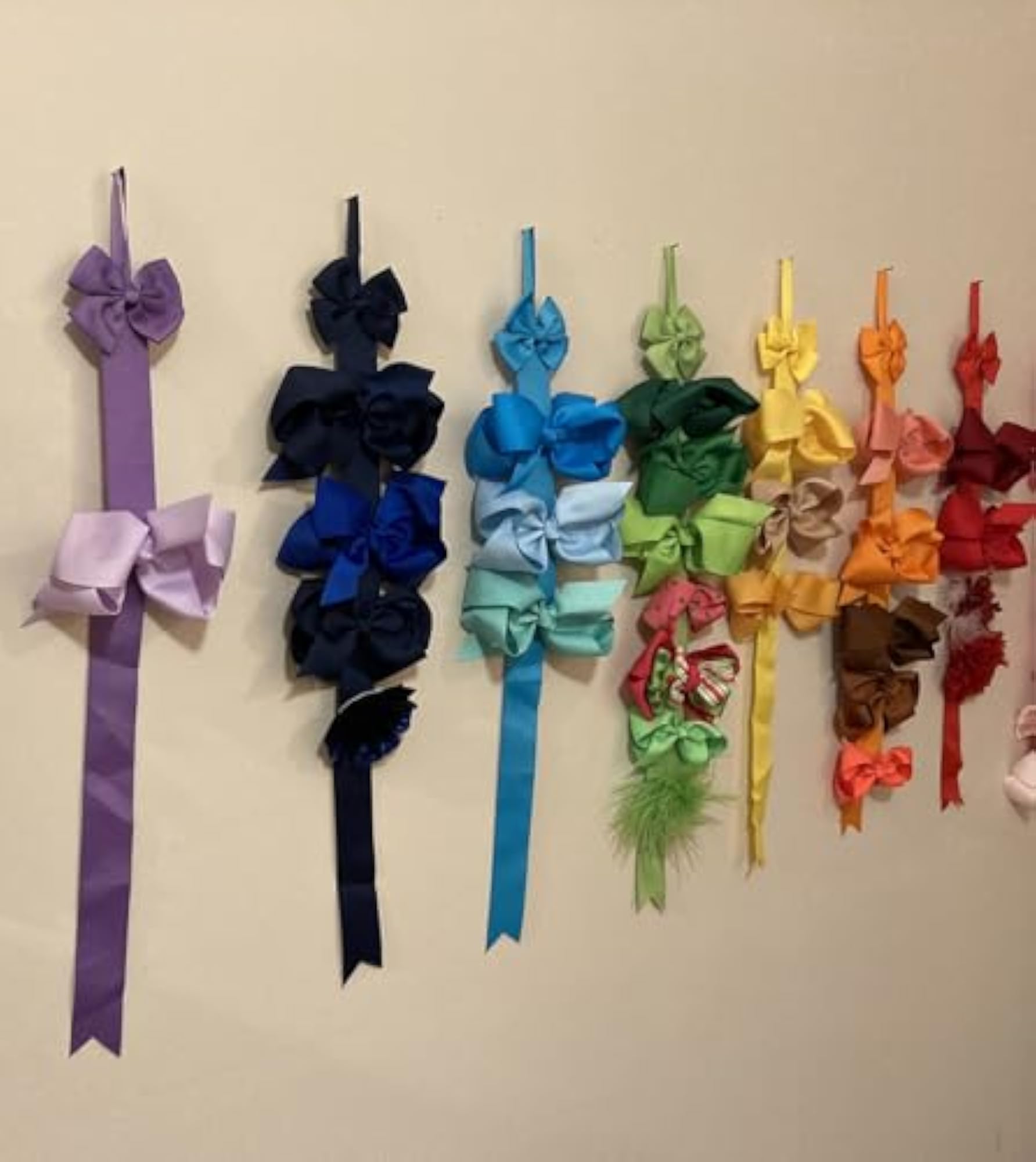 12PCS Hair Bow and Clip Holder Organizer