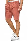 Indicode Herren Kelowna Chino Shorts mit 4 Taschen | Bermuda Herren Chino Shorts Mecca Orange M