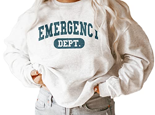 Emergency Department Sweatshirt, ER Nurse Life, Emergency Room Nurse Shirts, Group Team, Nursing School Grad, Unisex Crewneck4
