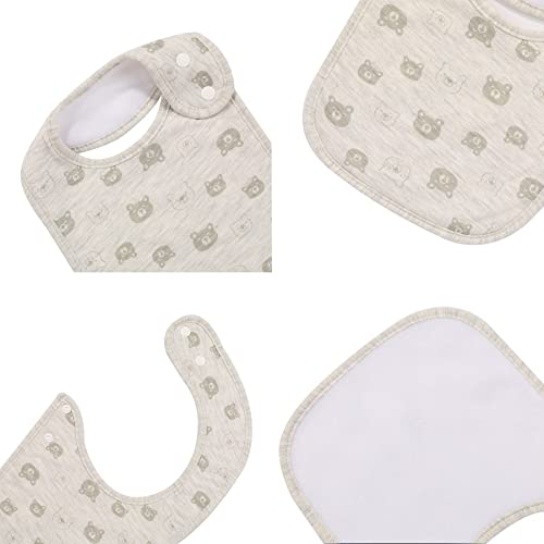 7 Pack Baby Cotton Absorbent Bibs for Drooling Teething - Image 5