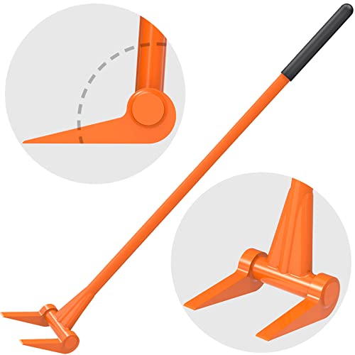 Insaga 110 Degree Pallet Buster, 48'' All-Steel Handle Deck Board Removal Tool, Durable Pallet...