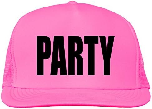 Party Bright neon Truckers mesh snap Back hat in Bright Colors image 5