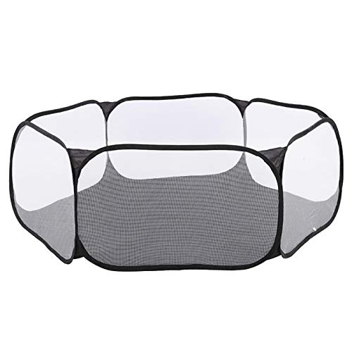 Puppy Cage Tent Portable Foldable Pet playpen Exercise Pen Kennel Pet Playpen for Dogs Puppy Cats Rabbits Small Animals Outdoor Playing(Black) Puppy Cage Tent Portable Foldable Pet playpen Exercise Pen Kennel Pet Playpen for Dogs Puppy Cats Rabbits Small Animals Outdoor Playing(Black)