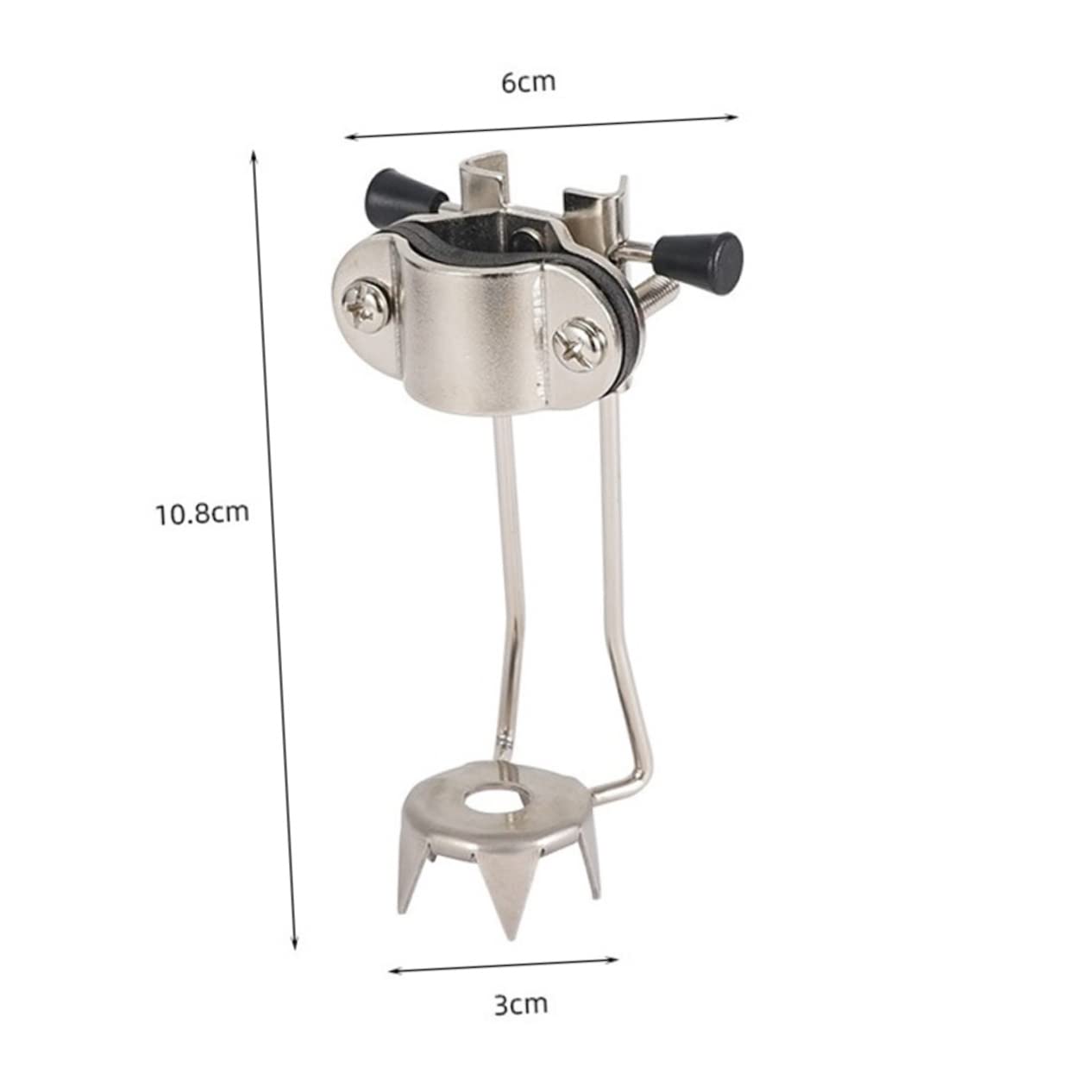 VANZACK Trekking Poles Crampons Ice Gear Anti-Slip Shoe Grips for Ice Gripper Hiking Poles Collapsible Aluminum Walking Cane Tips Walking Stick Ice Walking Claw Silver Aluminum Alloy