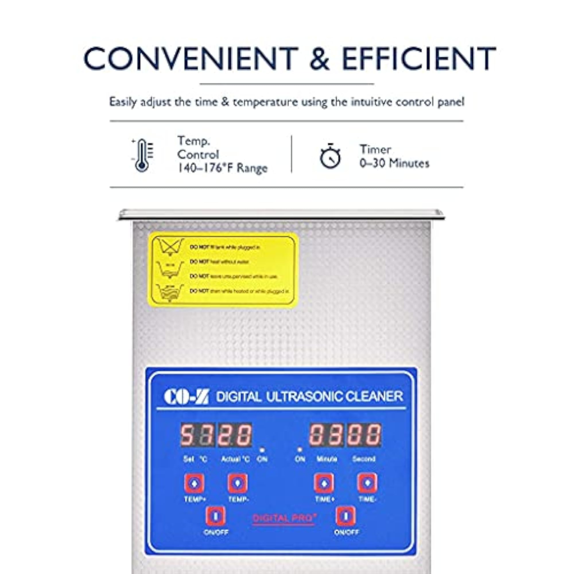 Ultrasonic Cleaner 2L for Jewellery