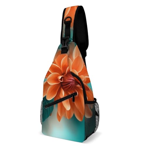Bolso tipo bandolera con flores color blanco