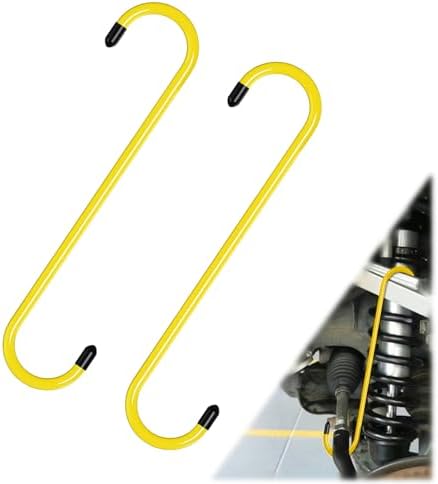 BFXM 2PCS Brake Caliper Hanger Compression Mechanic Tool with Rubber Tips, Durable Steel, Rust-Proof Automotive Tools for Braking, Axle, Suspension, Herramientas para Extensión de Frenos