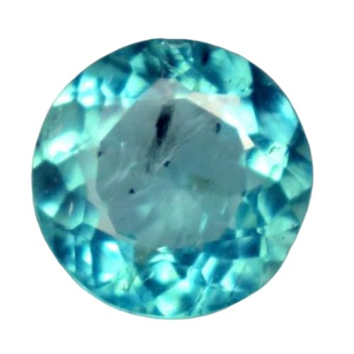 Apatite naturelle ronde à facettes de 7,15 mm pour création de bijoux DIY - GH_NAT_07810