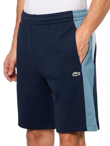 Image of Lacoste Men's Cotton Fleece Colorblock Shorts