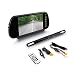 Pyle Backup Car Camera - Rear View Mirror Monitor System w/Safety Parking Assist Distance Scale Lines - Features Bluetooth, Waterproof Protection, Night Vision, 7" LCD Screen Display - PLCM7400BT