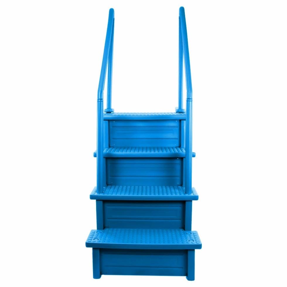 Escalera Azul para Piscina Capacidad 350 lbs miniatura 2