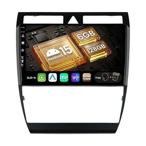 Autoradio Audi A6 C5 Android 15 SXAUTO 6G+128G IPS 9" avec Carplay sans fil et DSP