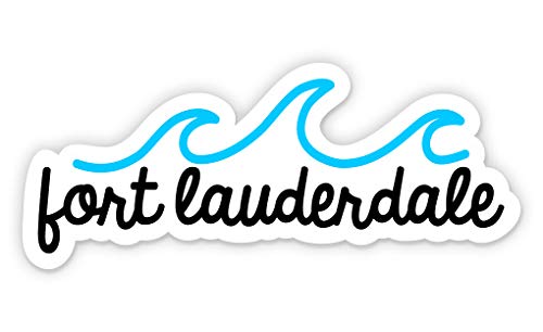 Squiddy Fort Lauderdale - Vinyl Sticker Decal for Phone, Laptop, Water Bottle (2.5" Wide)