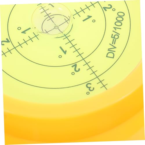 Nivel circular amarillo SHINEOFI con base para trípode de caravanas y neveras 5