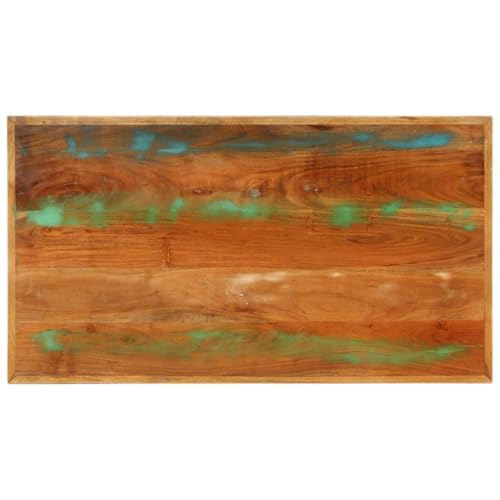 Table basse en bois recyclé faite main, meuble de salon durable - 5