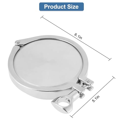 Yosoo Health Gear 4 Tri Clamp Ferrule, Stainless Steel Sanitary Pipe Fittings Kit Sanitary End Cap Set with 102mm 4 End Cap, Weld Ferrule, Clamp, Gasket for Machinery Manufacturers by Yosoo Health Gear - Image 3