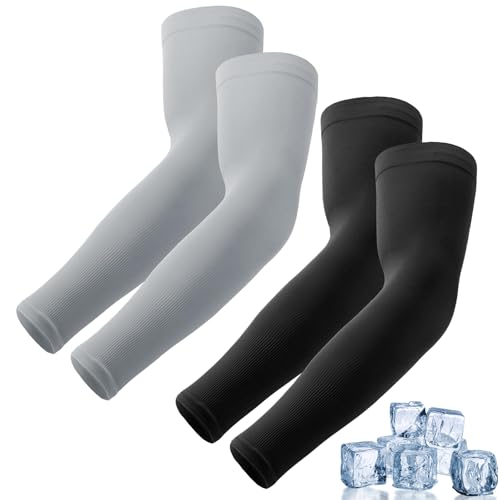 Image of Luminex Commerce Cooling Arm Sleeves for Men & Women, UV Sun Protection Hand Sleeves, Cricket, Motorcycle, Golf
