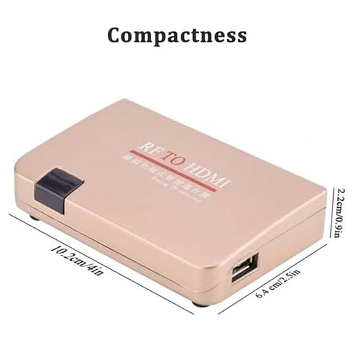 Aoespy Rf Demodulator Coax To Hdmi Uhf Modulator Vhf Adapter Coaxial Converter For Jvc Videodisc Betamax Vcrs Vhs Camcorder Video Cd Player Magnavox Odyssey Atari 2600 To Hdtv Hd Digital Projector Monitor Tv thumb #7