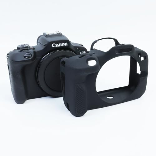 Funda de silicona para cámara Canon EOS R100 negra miniatura 5