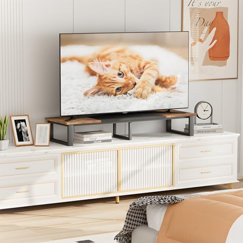 aboxoo 45" TV Riser for 32-60 inch TV, TV Shelf with Steel Legs by aboxoo - Used condition - Image 4