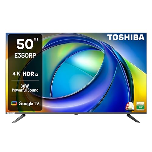 TOSHIBA 126 cm (50 inches) E350RP Series 4K Ultra HD Smart LED Google TV...