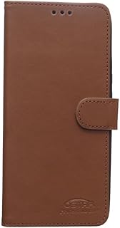 جراب موبايل طراز 37329757 جلد قابل للطي لموبايل هواوي واي 9 برايم (2019)، لون هافان