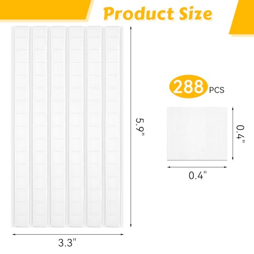 image for MOWPOG 288 Pcs Sticky Tack, Wall Safe Adhesive Poster Putty, Removable
