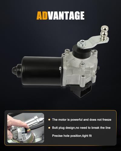 Image of ROADFAR Front Windshield Wiper Motor Fit for Cadillac for CTS 2003-2007 | Compatible For Cadillac For SRX 2004-2006|For Cadillac For STS 2005-2011|Replace 19354906|12487632|88958251|8 Pins