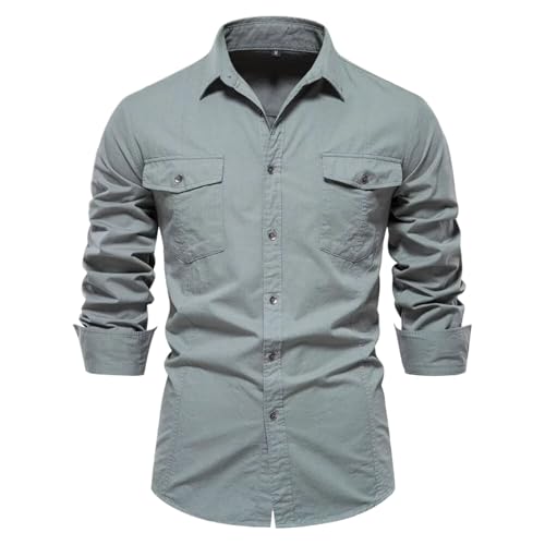 Camisas de manga larga para hombre que solucionan el estilo casual de negocios