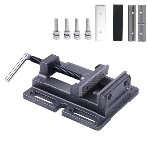 ZTUKOMN Drill Press Vise 4 Heavy Duty Drill Press Vise with Two Jaws