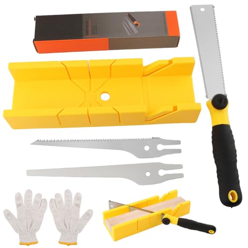4-in-1 Miter Box and Saw Set
