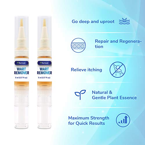 Samsali Wart Remover, Maximum Strength, Easy and Painless Wart Remover, Removing all Kinds of Common Warts, Best Wart Remover for Removing Warts