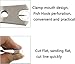 2Pcs Fishing Line Cutter Nipper with Hook Eye Cleaner Pin Stainless Steel Fishing Line Scissors Cutting Tool, Fishing Line Cutter Nipper with Hook Eye Cleaner Pin, Multi Functional Accessories