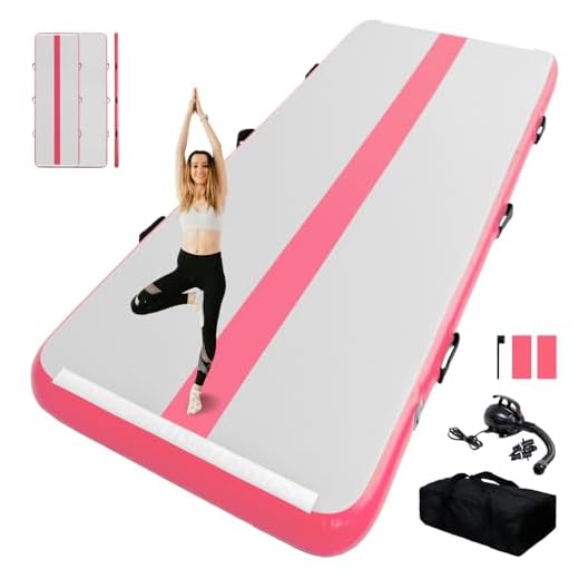 Tuxedo Sailor Inflatable Gymnastics Tumbling Mat Air Tumble Track 10/13ft 4/6in Thickness Air Floor Mat With Electric Air Pump for Gymnastics/Training/Home/Cheerleading/Water/Gym/Yoga