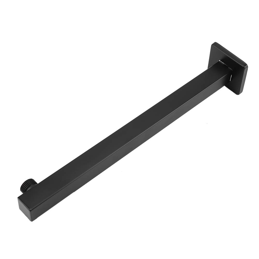 Brazo de Ducha Hapivida de 14,5 Pulgadas, Acero Inoxidable Negro, Brazo Extensor de Extensión de Cabezal de Ducha de Rosca G1/2