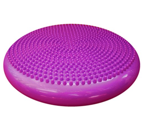 Image of AppleRound Inflated Wobble Cushion with Hand Pump, Air Stability Board (Extra Thick), Core Balance Disc for Adults, Sensory Wiggle Seat for Kids, Flexible Seating for All Age, 13.5in / 34cm Diameter