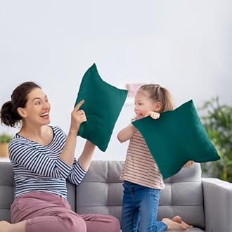 Utopia Bedding 16x16 Pillow Inserts, Set of 2, Dark Teal – Indoor Decorative Throw Pillows for Bed, Sofa & Couch – Soft, Supportive & Fluffy Cushion Inserts