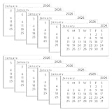 MotiMind 2026 Mini Calendar 3 x 2 Inch Small Paper Tear off Calendar for Scrapbooking for Home Family Office