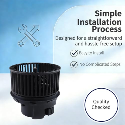 Image of HVAC Blower Motor with Fan - Compatible with C-MAX 2013-2018, Escape 2013-2019, Focus 2012-2018, Transit Connect 2014-2022 - Heating and AC Air Conditioning Fan Assembly