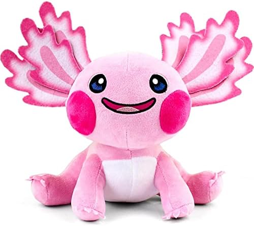 SUOUEM Axolotl Plush Axolotl Stuffed Animal Plush Toy 11.8 ",Lovely Cartoon Soft Plush Doll Gifts for Children and Fans (Pink)