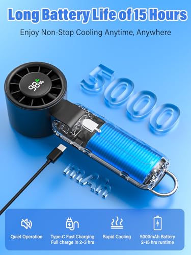 Portable Camping Fan Rechargeable LED